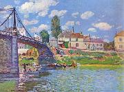 Alfred Sisley Bridge at oil painting artist
